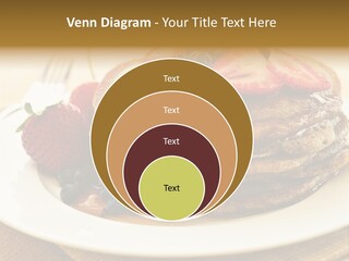 Stack Of Buckwheat Pancakes With Fresh Berries And Maple Syrup PowerPoint Template