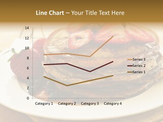 Stack Of Buckwheat Pancakes With Fresh Berries And Maple Syrup PowerPoint Template