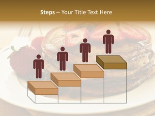 Stack Of Buckwheat Pancakes With Fresh Berries And Maple Syrup PowerPoint Template