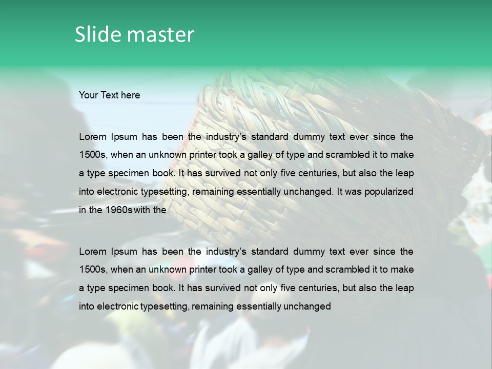 Detail Of The Head Of A Man Exiting From A Swimmingpool PowerPoint Template