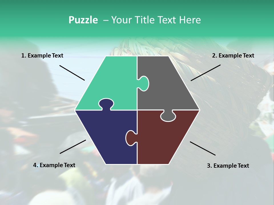 Detail Of The Head Of A Man Exiting From A Swimmingpool PowerPoint Template