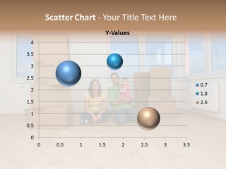 Family With Moving Boxes In New Home. PowerPoint Template