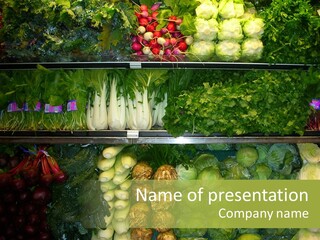Shopping For Fresh Veges PowerPoint Template