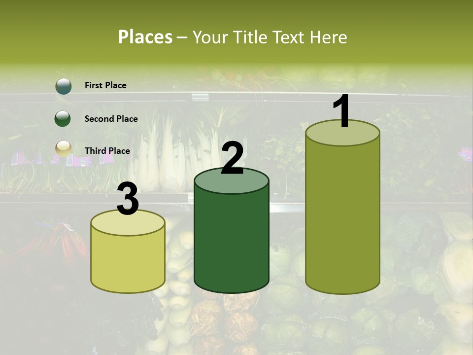 Shopping For Fresh Veges PowerPoint Template