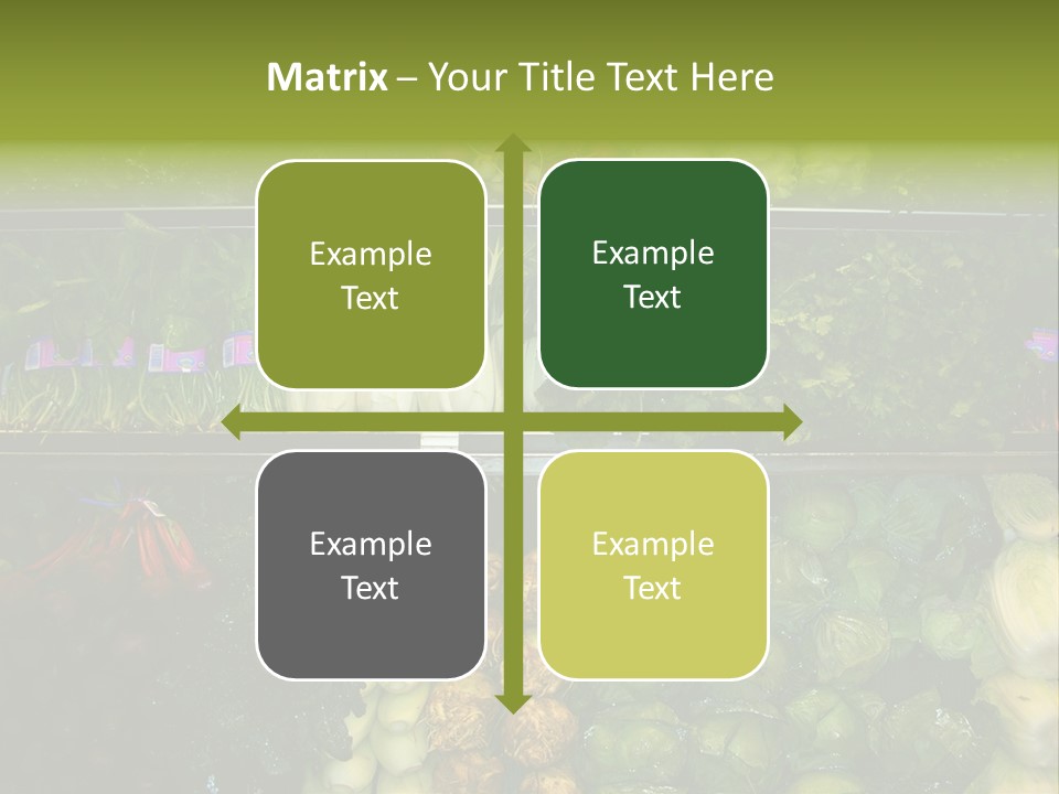 Shopping For Fresh Veges PowerPoint Template