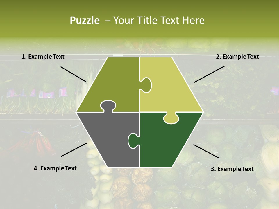 Shopping For Fresh Veges PowerPoint Template