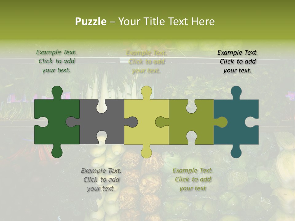 Shopping For Fresh Veges PowerPoint Template