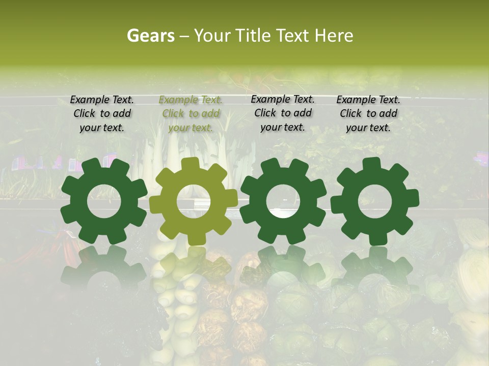 Shopping For Fresh Veges PowerPoint Template