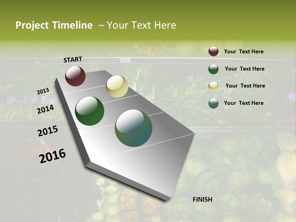 Shopping For Fresh Veges PowerPoint Template