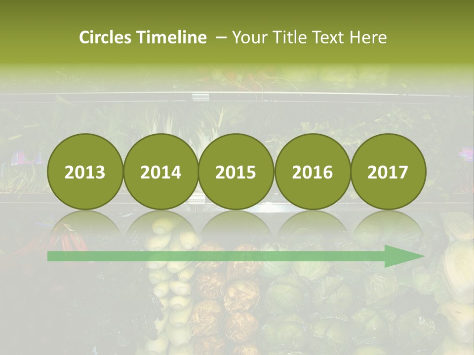 Shopping For Fresh Veges PowerPoint Template