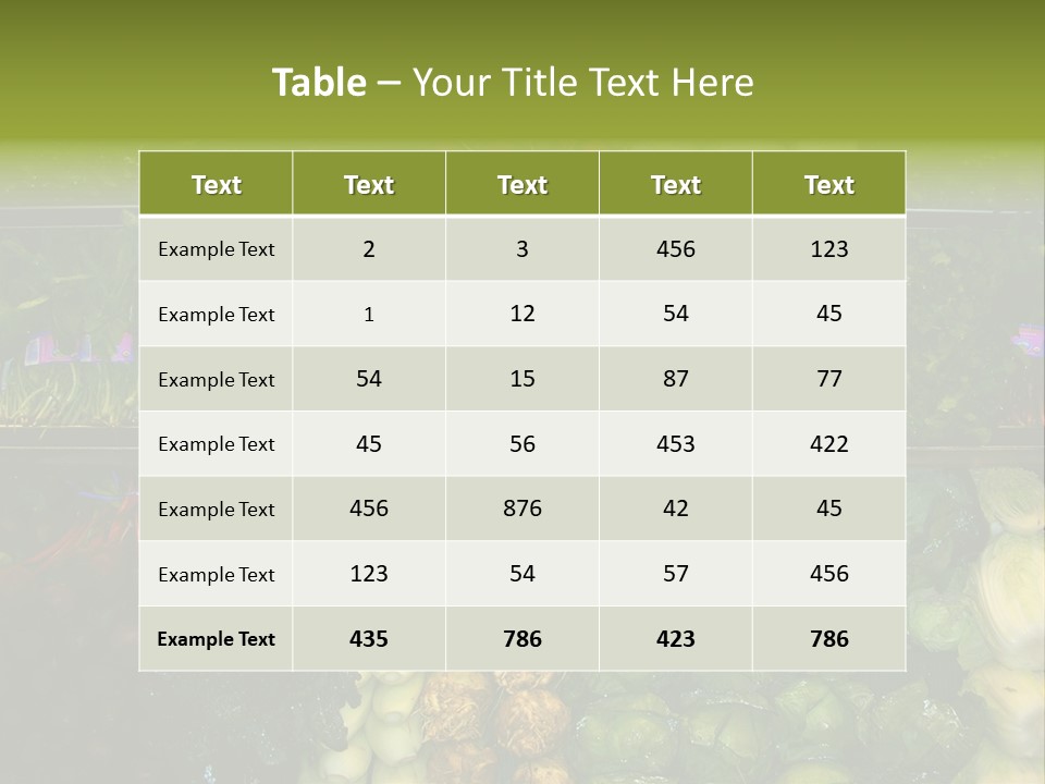 Shopping For Fresh Veges PowerPoint Template