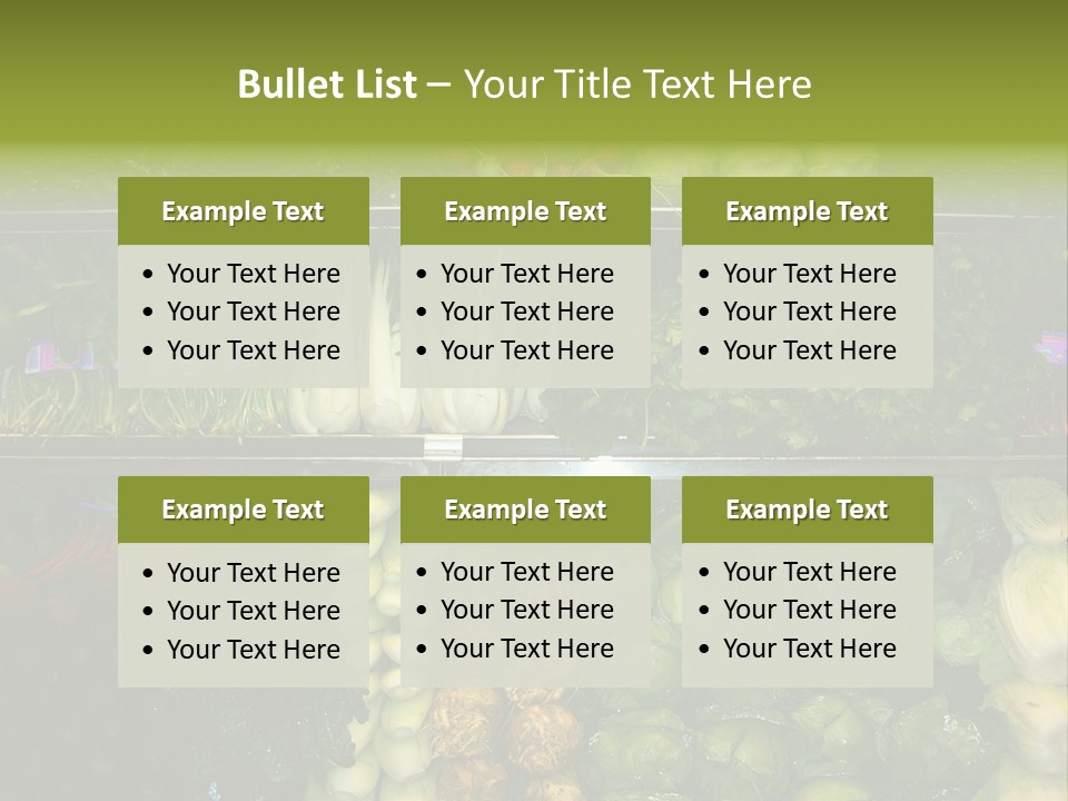 Shopping For Fresh Veges PowerPoint Template