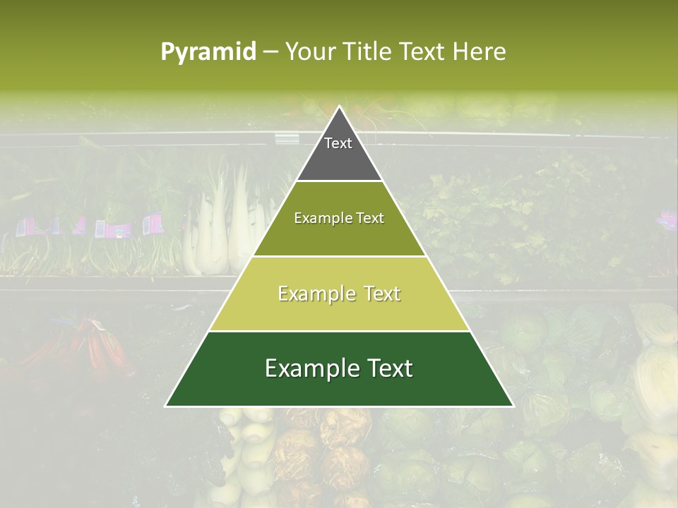 Shopping For Fresh Veges PowerPoint Template