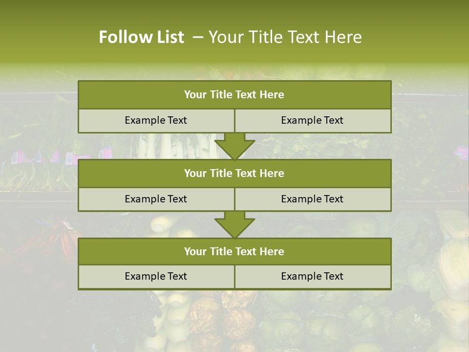 Shopping For Fresh Veges PowerPoint Template