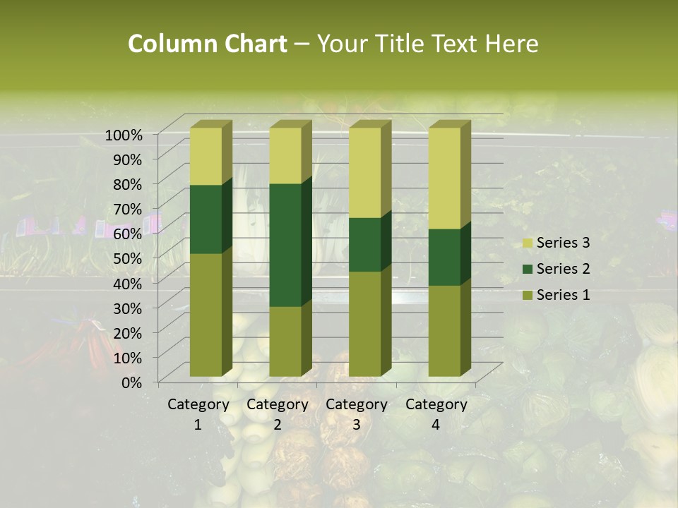 Shopping For Fresh Veges PowerPoint Template