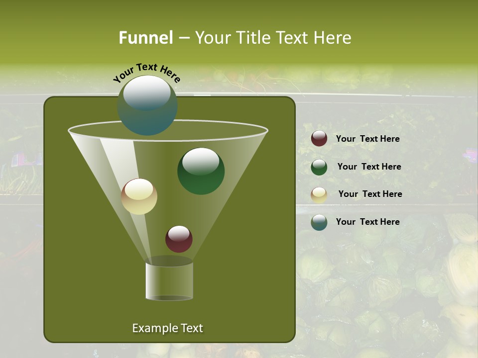 Shopping For Fresh Veges PowerPoint Template