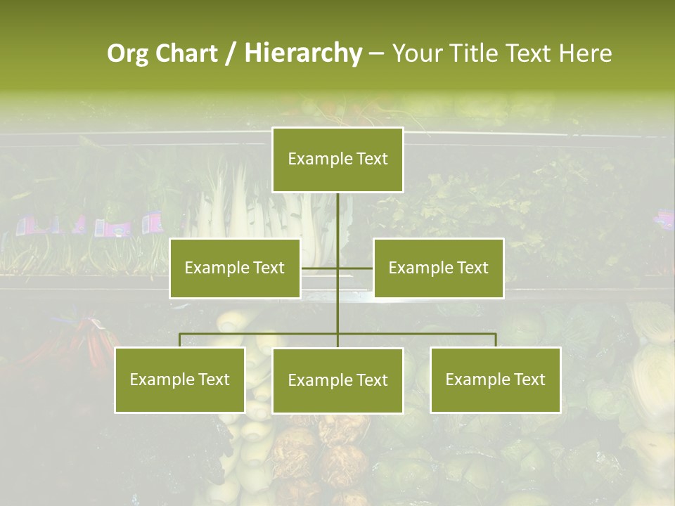 Shopping For Fresh Veges PowerPoint Template