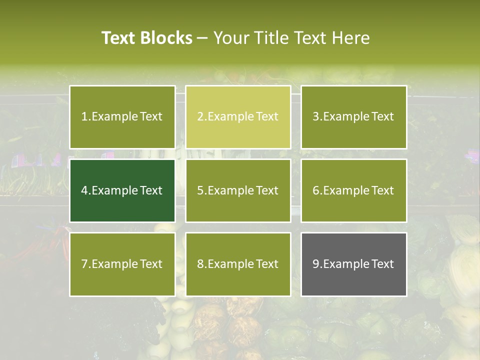 Shopping For Fresh Veges PowerPoint Template