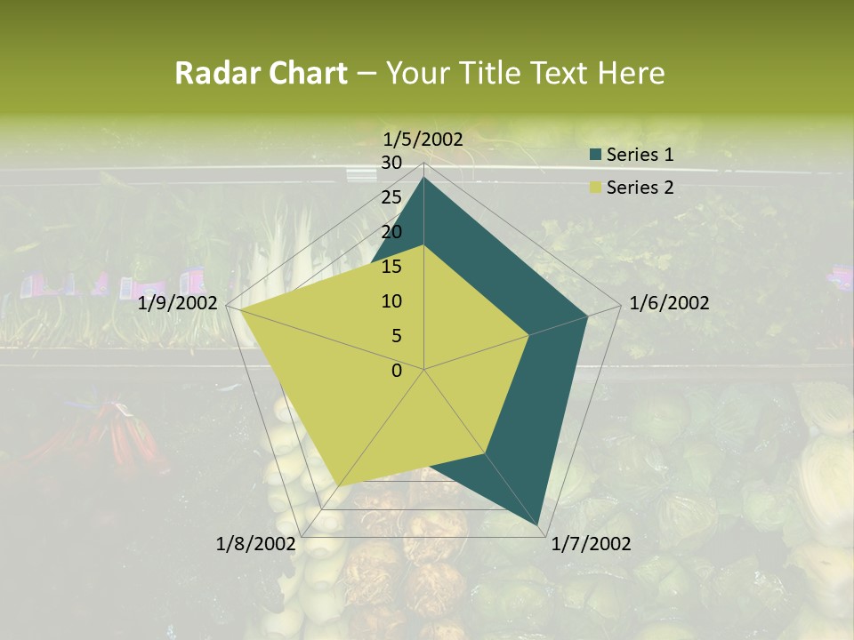 Shopping For Fresh Veges PowerPoint Template