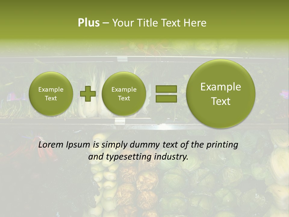 Shopping For Fresh Veges PowerPoint Template