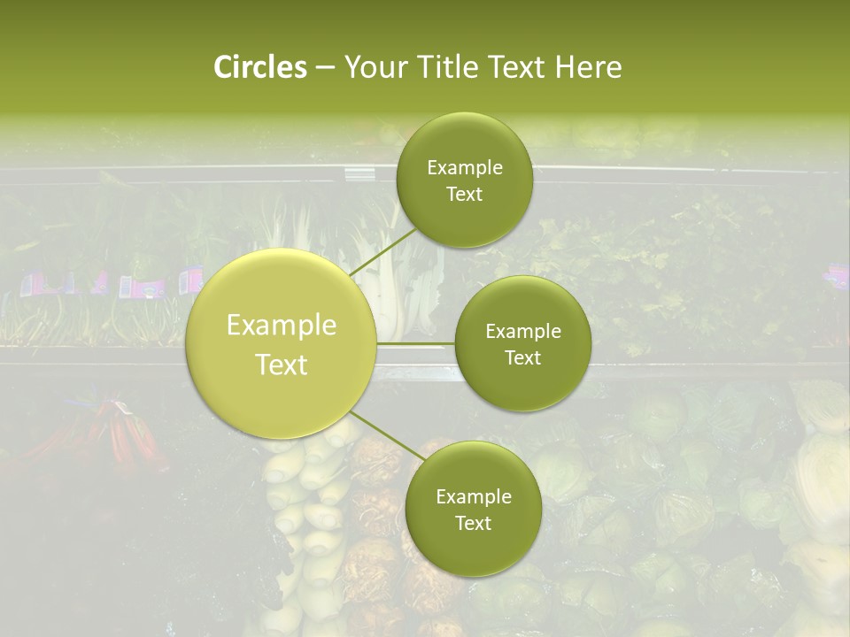 Shopping For Fresh Veges PowerPoint Template