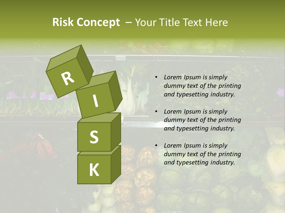 Shopping For Fresh Veges PowerPoint Template