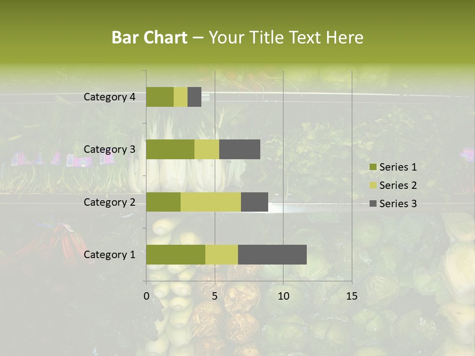 Shopping For Fresh Veges PowerPoint Template