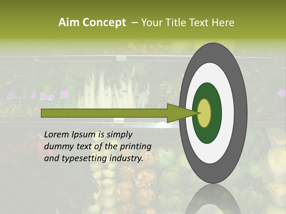Shopping For Fresh Veges PowerPoint Template