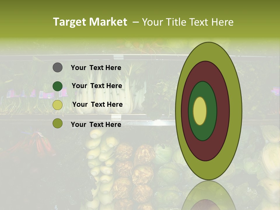 Shopping For Fresh Veges PowerPoint Template