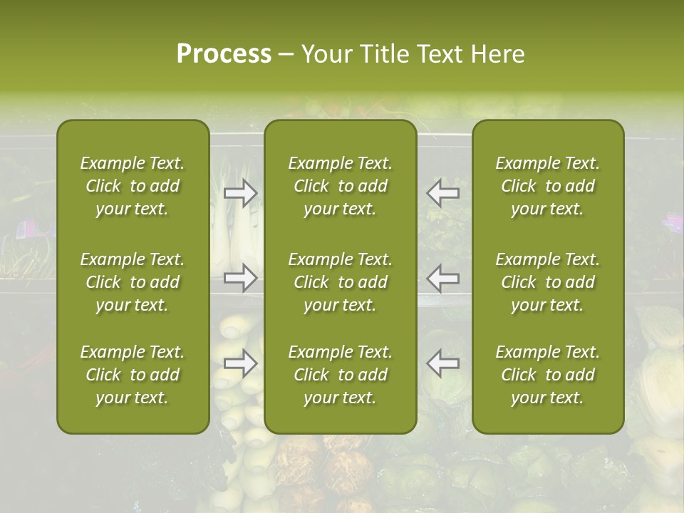 Shopping For Fresh Veges PowerPoint Template
