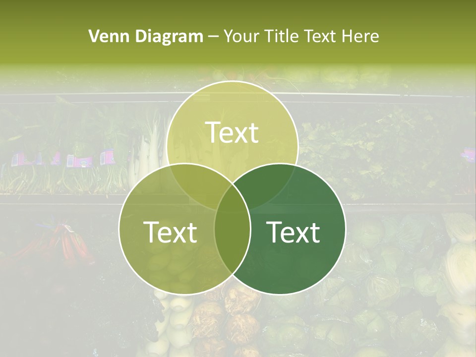 Shopping For Fresh Veges PowerPoint Template