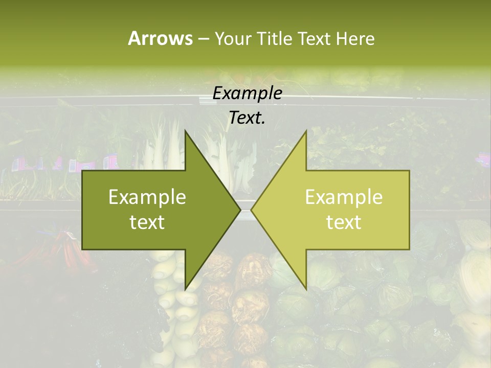 Shopping For Fresh Veges PowerPoint Template