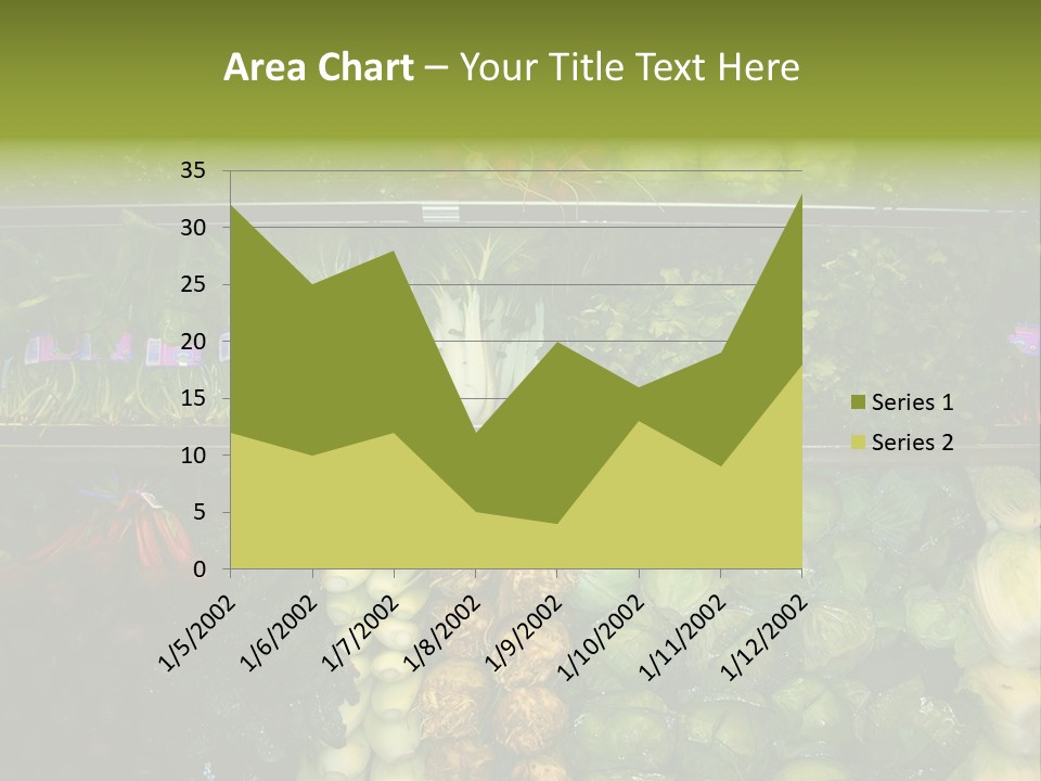 Shopping For Fresh Veges PowerPoint Template
