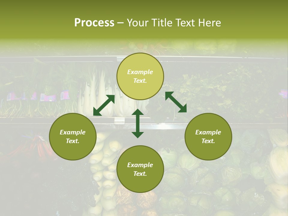 Shopping For Fresh Veges PowerPoint Template