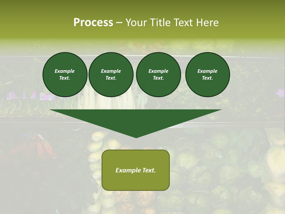 Shopping For Fresh Veges PowerPoint Template