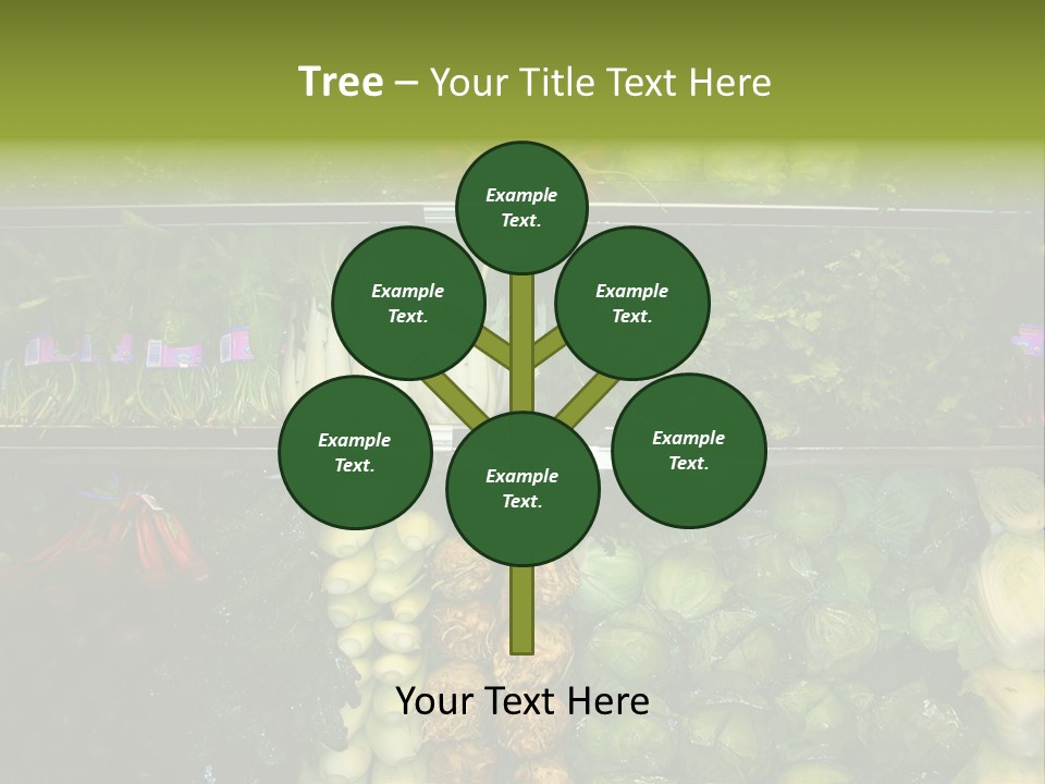 Shopping For Fresh Veges PowerPoint Template