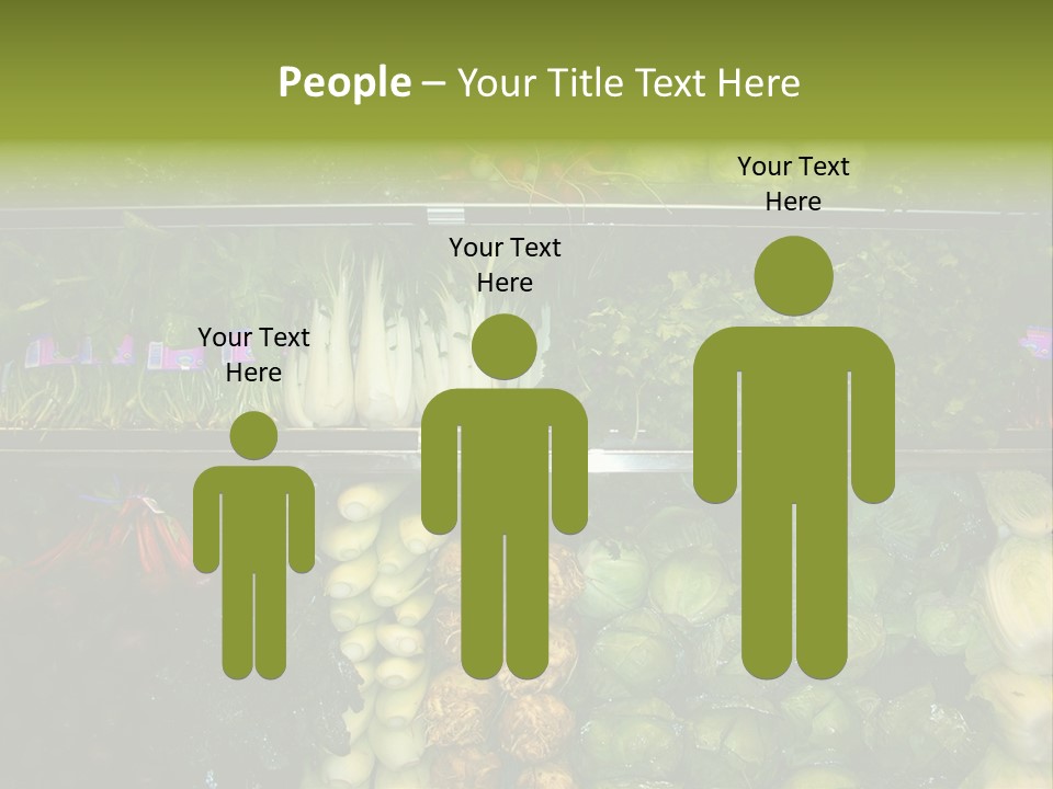 Shopping For Fresh Veges PowerPoint Template