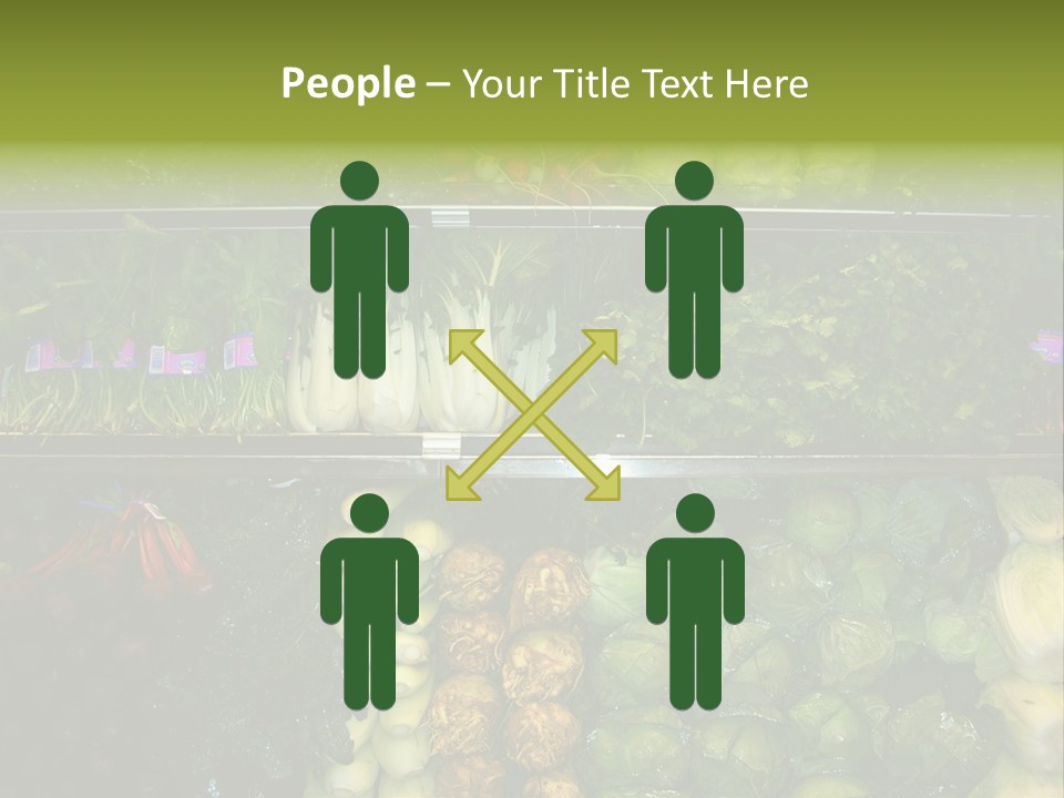 Shopping For Fresh Veges PowerPoint Template