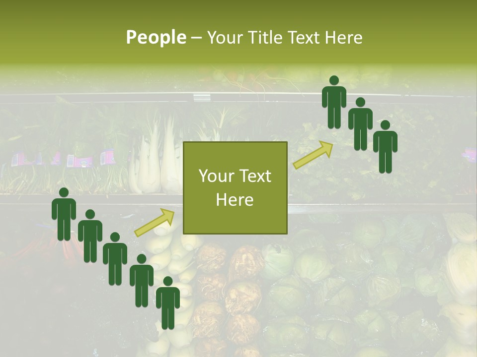 Shopping For Fresh Veges PowerPoint Template