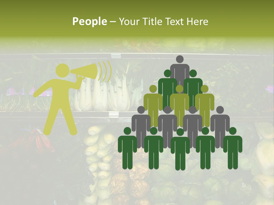 Shopping For Fresh Veges PowerPoint Template