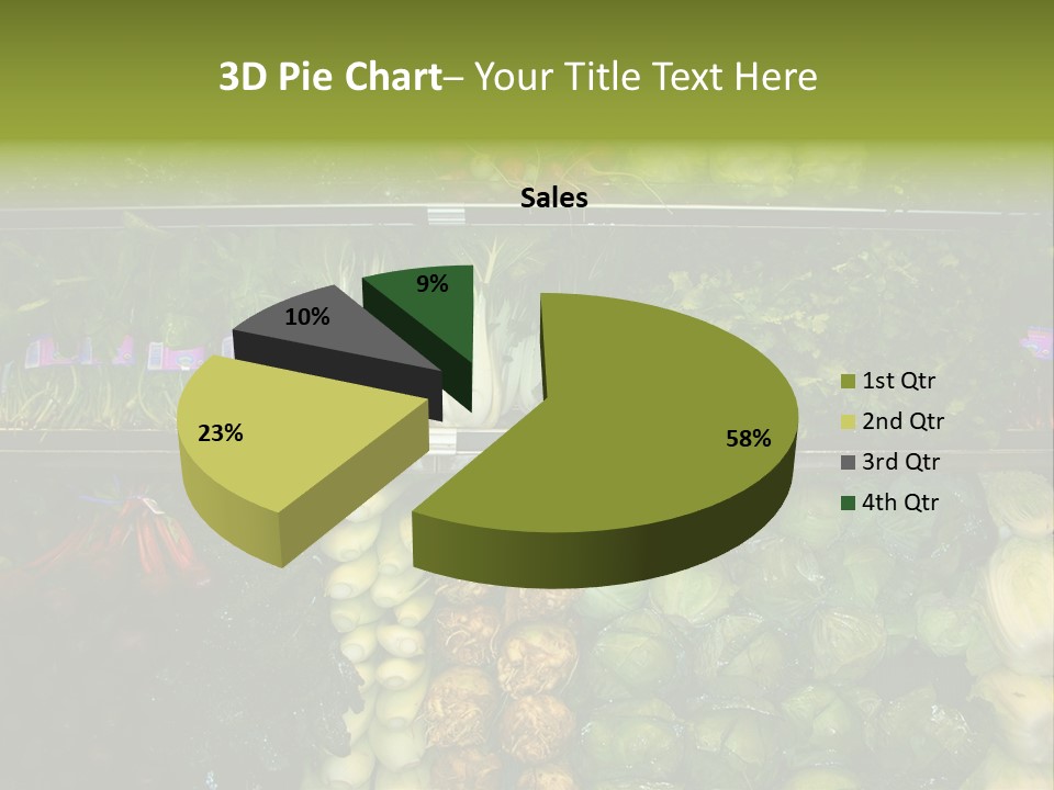 Shopping For Fresh Veges PowerPoint Template