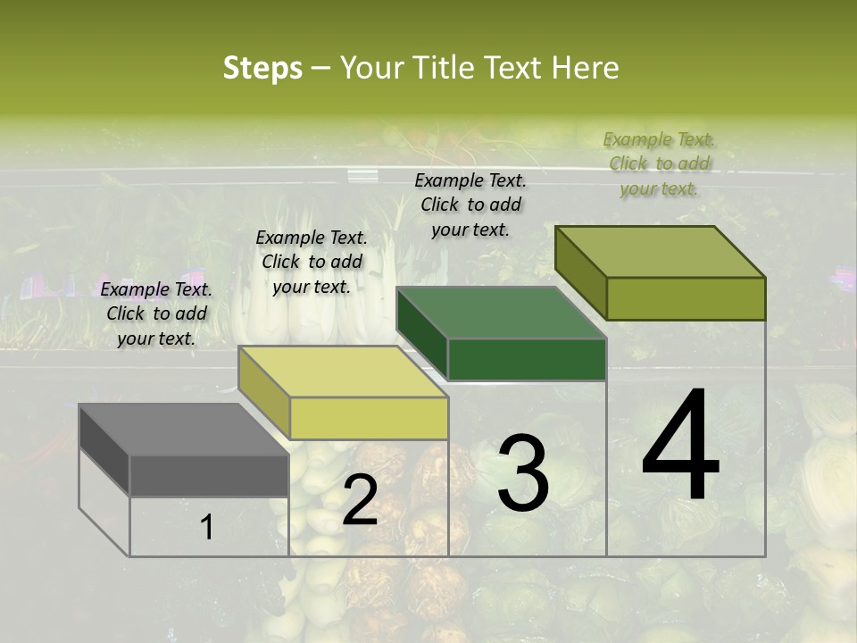 Shopping For Fresh Veges PowerPoint Template