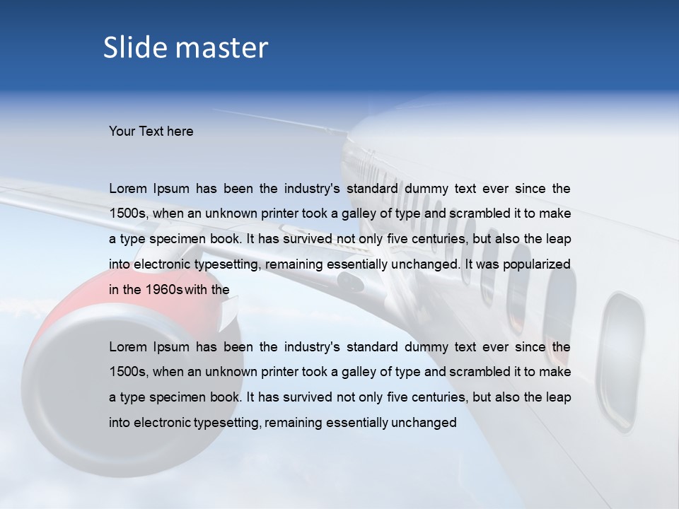 Airplane PowerPoint Template