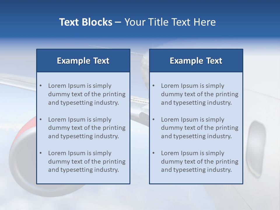 Airplane PowerPoint Template
