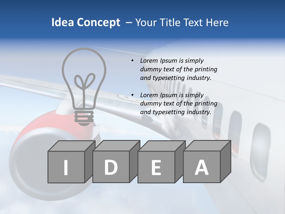 Airplane PowerPoint Template