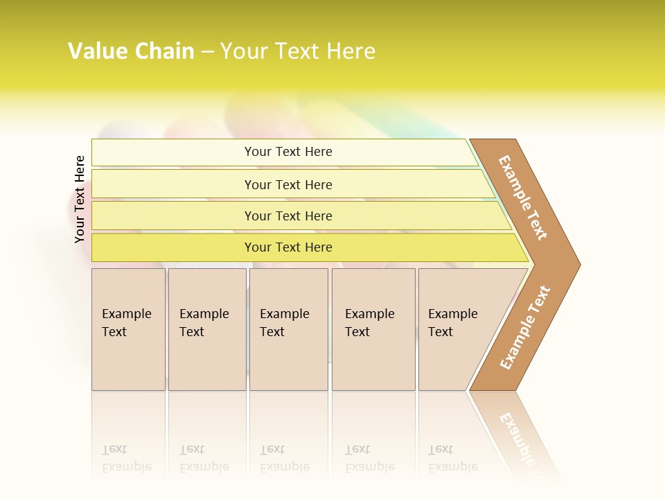 Sticks Of Pastel Colored Chalk, Isolated On White With Natural Shadow. PowerPoint Template