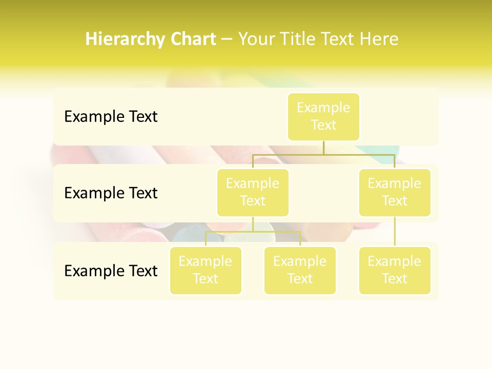 Sticks Of Pastel Colored Chalk, Isolated On White With Natural Shadow. PowerPoint Template