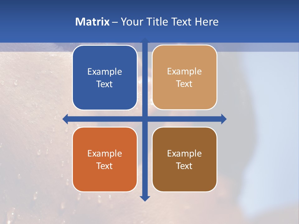 Detail Of The Head Of A Man Exiting From A Swimmingpool PowerPoint Template
