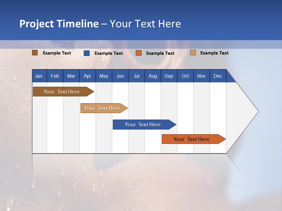 Detail Of The Head Of A Man Exiting From A Swimmingpool PowerPoint Template