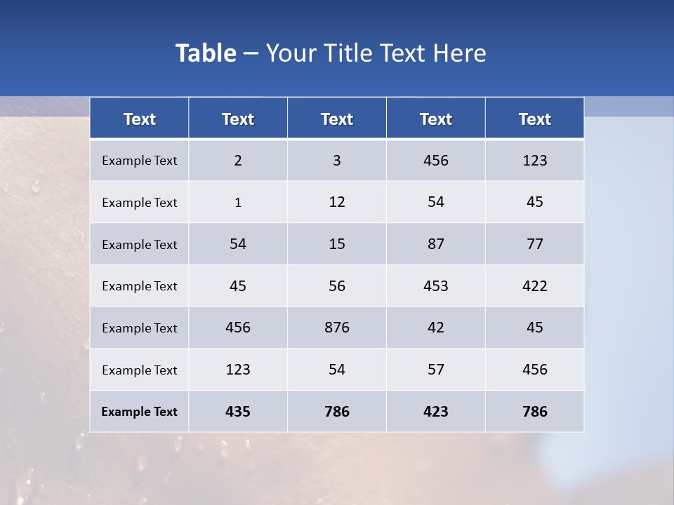 Detail Of The Head Of A Man Exiting From A Swimmingpool PowerPoint Template